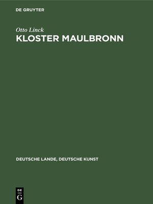 cover image of Kloster Maulbronn
